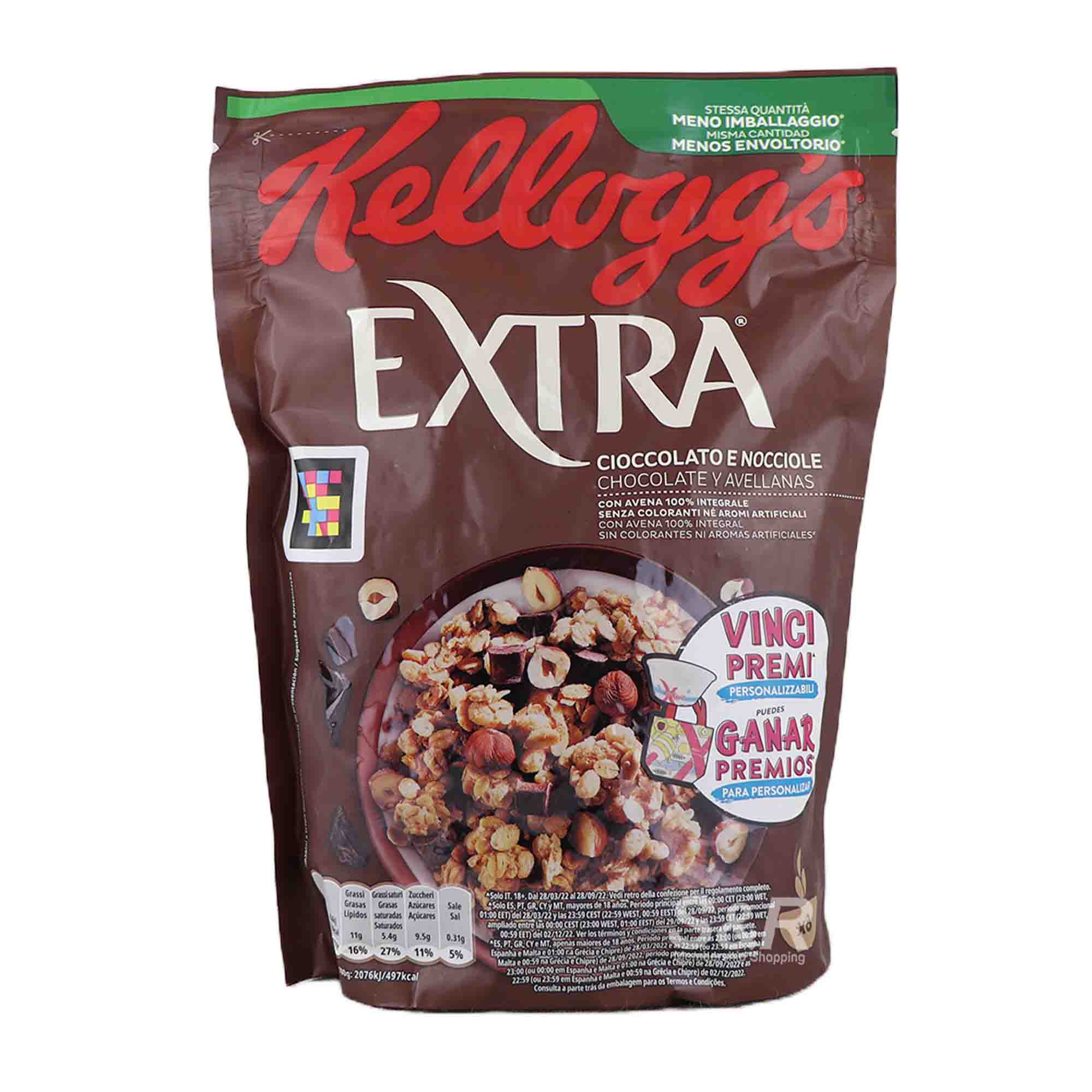 Kellogg's Extra Chocolate and Hazelnuts Granola 375g